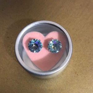 NEW Swarovski® crystal & silver studs